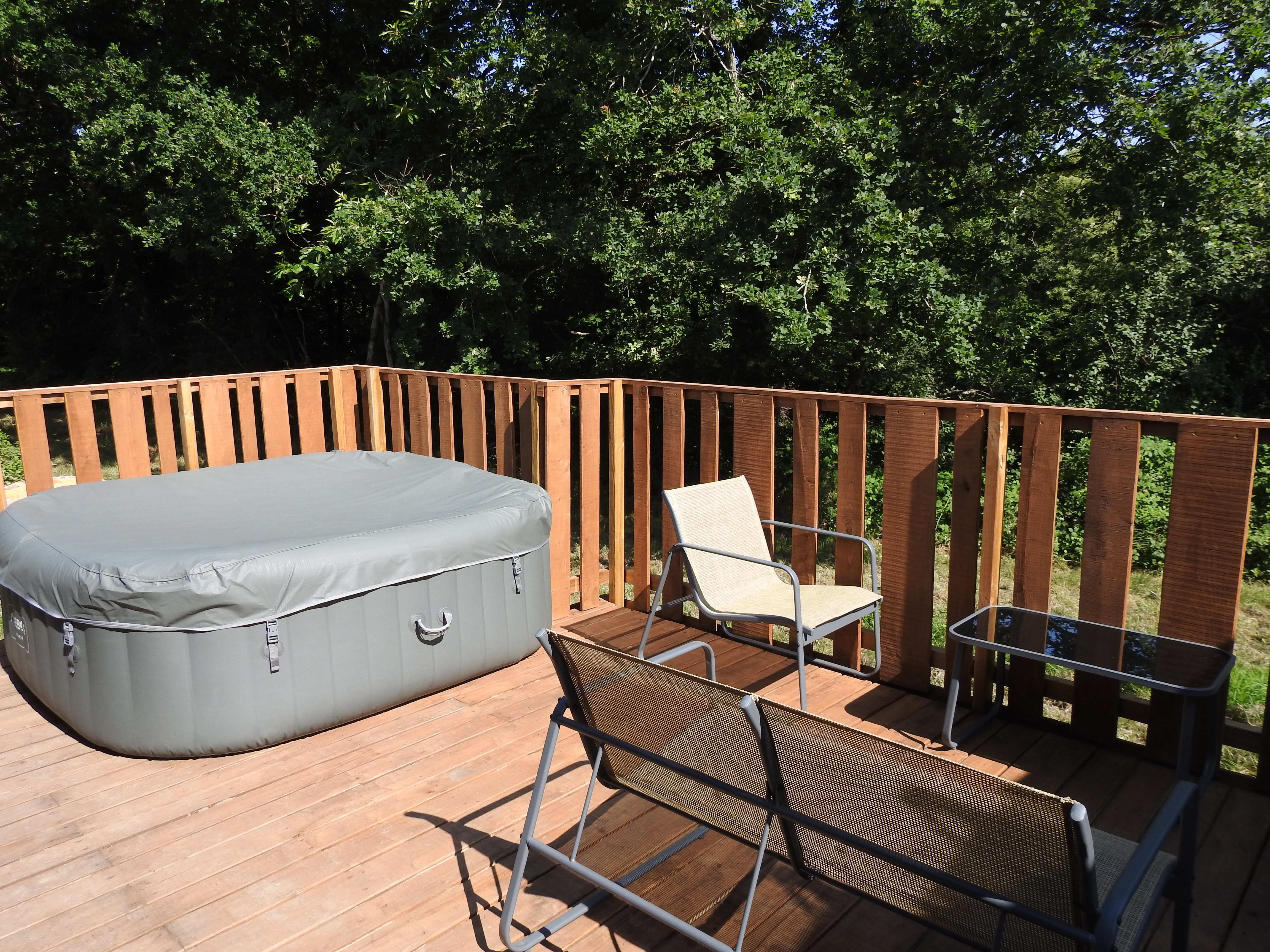 Nature mobile home with spa and air conditioning at Les Secrets de la Nature — photo 4