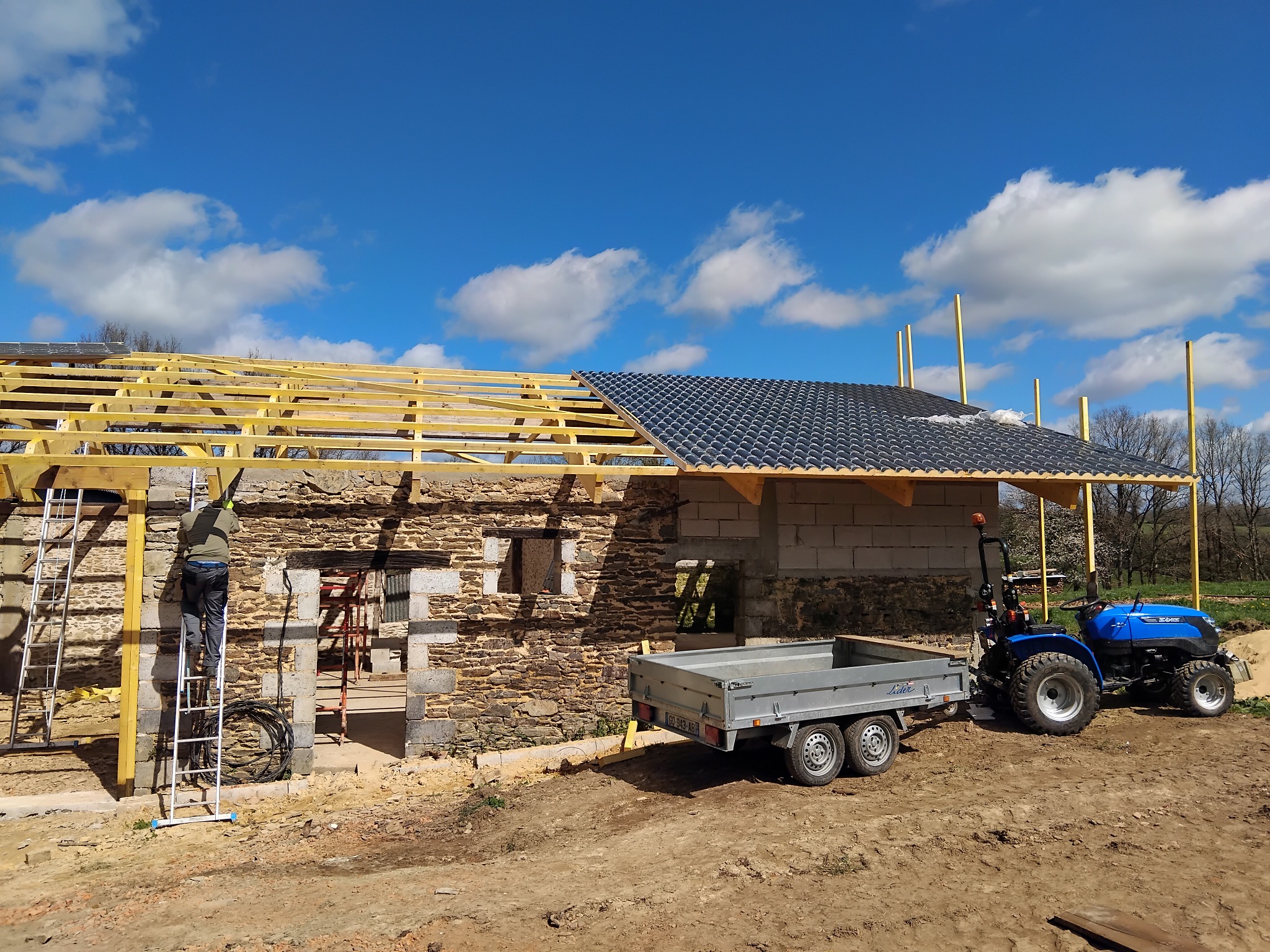 Renovatiewerk op het domein